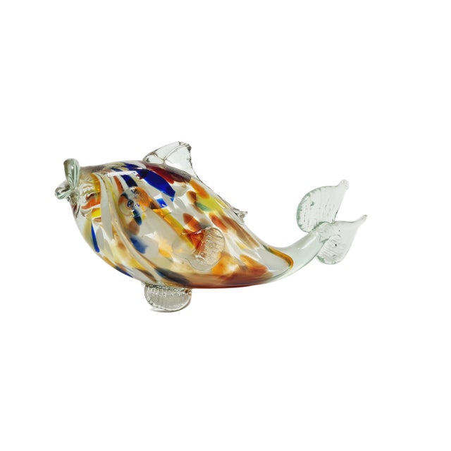 Fish Glass Figurine, Poland, 1960s For Sale - Image 9 of 10