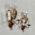 Gilt Floral Wall Lights attributed to Maison Bagues, France 1950s, Set of 2 For Sale - Image 3 of 18