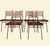 1950s Attributed to Paul McCobb "Shovel" Dining Chairs for Winchendon, Red Stain, Set of 6 For Sale In New York - Image 6 of 10