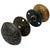 Add an eccentric touch of quality American hardware to your favorite door with this complete set of bronze door knobs with...