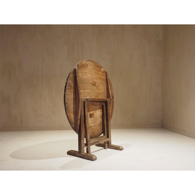 Wood Antique French Wine Table, 1800s For Sale - Image 7 of 12
