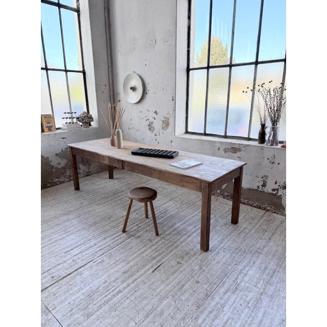 Vintage Farmhouse Table in Pine, 1950s For Sale - Image 14 of 18