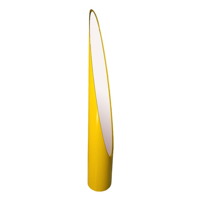 Unghia Nail Lipstick Floor Mirror in Yellow For Sale