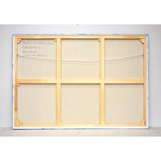 Textile Expression 6.Original Modern Hand Painting For Sale - Image 7 of 12