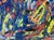 1950s Bay Area Abstract Expressionist Fauvist Oil on Paper Honora Berg Berkeley 1959 by Honora Berg For Sale - Image 5 of 9