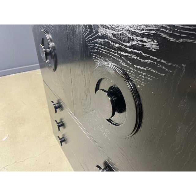 Brutalist Black Bar Cabinet, 1970s For Sale - Image 9 of 14