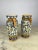 Pair of ceramic amphorae of Caltagirone, painted and handmade, 80s Purchased by my grandparents, they are 30 cm high....