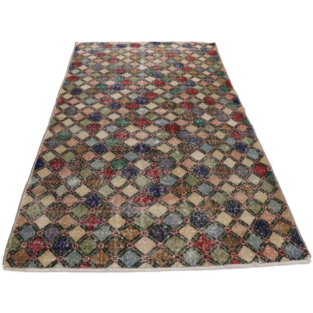 Vintage Turkish Sivas Rug, 03'08 X 06'07 For Sale - Image 4 of 10