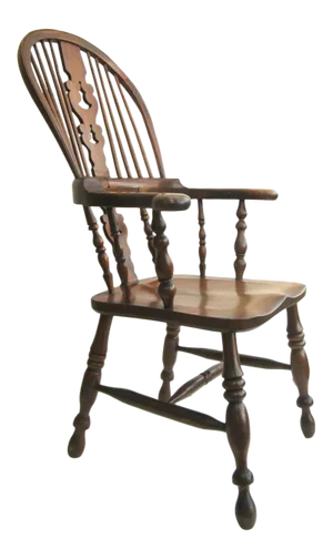 English Yew Wood Windsor Chair