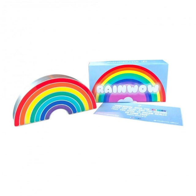 Metal Raw & Rainbow Rainwow Sculpture in Powder-Coated Aluminum by Altreforme For Sale - Image 7 of 8