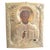 Russian Artist, Icon of Saint Nicholas with Silver-Plated Metal Oklad, 1880, Metal and Silver For Sale - Image 12 of 12