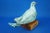 Blue Ceramic Dove Sculpture with Wooden Base by Giuseppe Rossicone, Italy, 1970s For Sale - Image 8 of 18