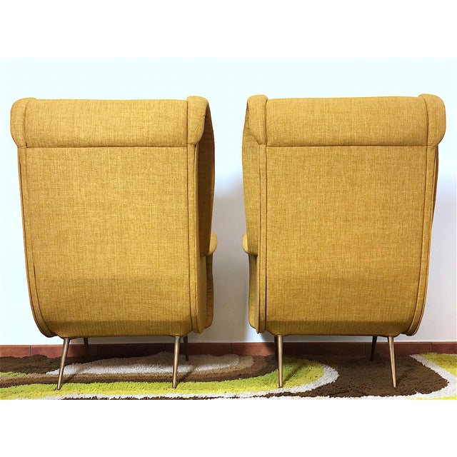 Vintage Italian Senior Lounge Chairs by Marco Zanuso, 1950s, Set of 2 For Sale - Image 12 of 16
