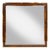 Metal Mid-Century Modern Italian Wall Mirror with Brass Frame in Wood Veneer, 1970 For Sale - Image 7 of 7