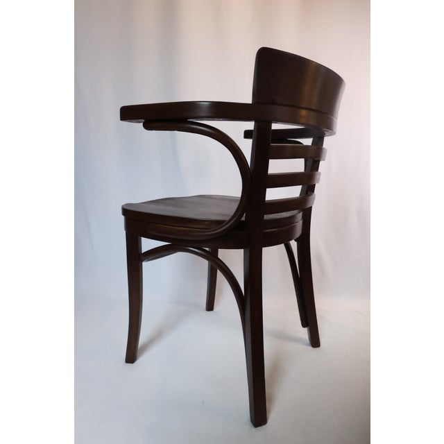 Thonet Thonet Midcentury Bentwood Armchair c.1950s - Original Makers Mark For Sale - Image 4 of 12