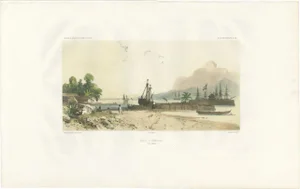 D'Urville, Port of Ambon, 1850, Print