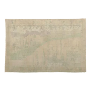 Mid 20th Century Vintage Turkish Oushak Rug - 05'05 X 08'02