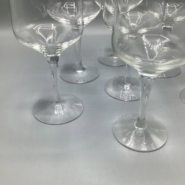 Mid-Century Modern Swedish Orrefors Rhapsody Claret Wine Glasses-Set of 6 For Sale - Image 3 of 13