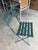 Vintage Moulin Galland French Green Bistro Foldable Chairs - Set of 14 For Sale In Austin - Image 6 of 12