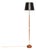 Vintage Danish Teak and Brass Floor Lamp, 1960 For Sale