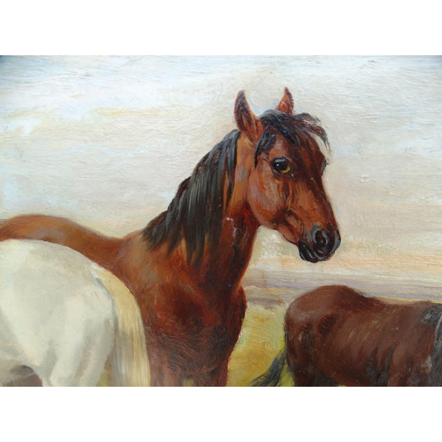 19th-Century Horses Grazing Oil Painting Circle J F Herring For Sale - Image 9 of 10