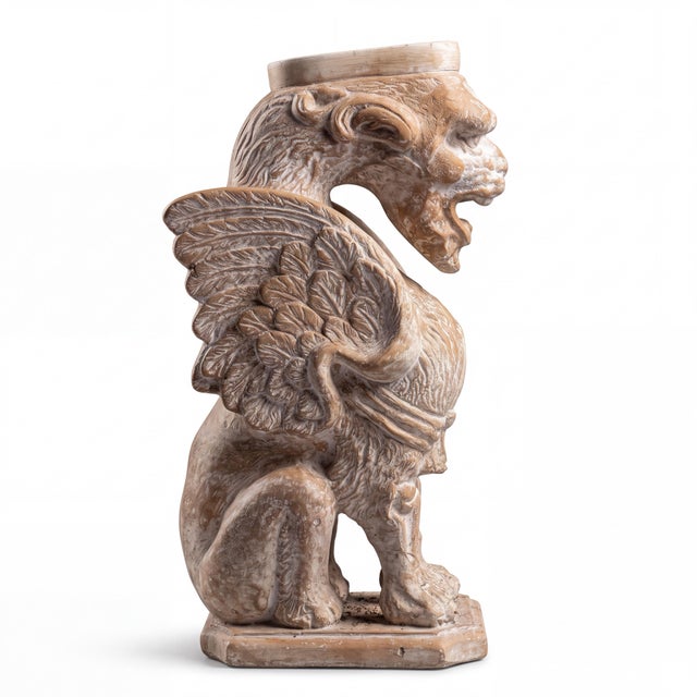 Neoclassical Neoclassical Wood Griffin Console Table Att. Phyllis Morris San Simeon Line For Sale - Image 3 of 7