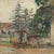 Carlo Cherubini, Landscape with Villa Entrance and Caravan, Oil Painting on Canvas, Framed For Sale - Image 3 of 9