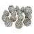 Vintage Department 56 Silver-Plated Acorn Tabletop Set – 12 Place Card Holders & 2 Taper Candle - 14 pcs For Sale