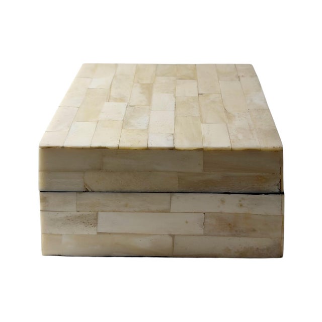 Vintage Maitland Smith Style Bone Box For Sale - Image 4 of 11
