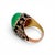 Antique Ottoman Gold Ring — 12ct Natural Emerald & Diamonds | 19th Century, Size 6 For Sale - Image 6 of 8