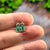 Green Natural Emerald Diamond Stud Earrings 14k Yellow Gold 1.59 TCW Certified For Sale - Image 8 of 12