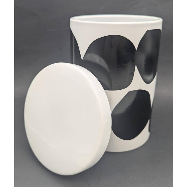 Crate & Barrel Marimekko Ceramic Kitchen Canister For Sale - Image 4 of 11