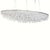 Silver Anthology Quartet Crystal Rain Oval Pendant Lamp For Sale - Image 8 of 9
