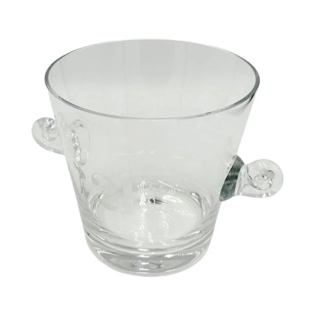 Vintage the 21 Club Nyc Restaurant Crystal Ice Bucket Tiffany & Co. Barware For Sale In Washington DC - Image 6 of 13