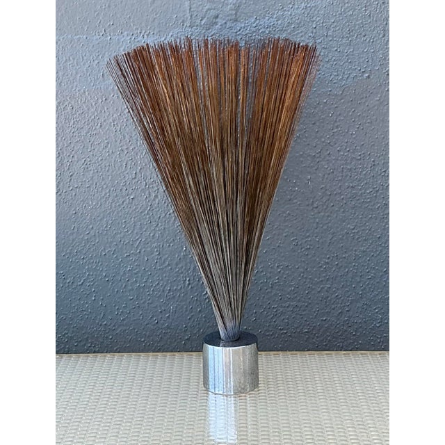 Contemporary Vintage Abstract Wire Spray Kinetic Sculpture For Sale - Image 3 of 12