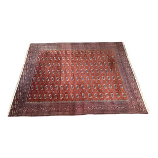Vintage Handwoven Bokhara Wool Rug, Turkmenistan, 1960s For Sale
