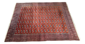 Vintage Handwoven Bokhara Wool Rug, Turkmenistan, 1960s