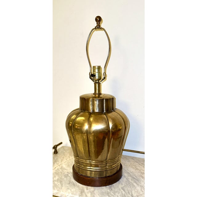 Brass Mid 20th Century Frederick Cooper Brass Table Lamp For Sale - Image 8 of 10