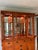 Mission Late 20th Century Stickley Style Mission Oak Arts & Crafts China Cabinet Hutch For Sale - Image 3 of 11