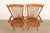Late 20th Century Stickley Style American Colonial Solid Oak Spindle Back Windsor Armchairs, Pair For Sale - Image 5 of 15