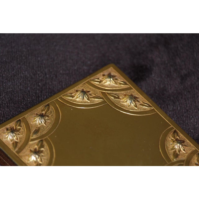 Gold Compact Mirror Powder Box, 1950s For Sale - Image 18 of 18