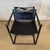 Postmodern 1990s Post Modern Black Leather and Metal Armchair #4 Attributed to Radbound Van Beekum for Pastoe For Sale - Image 3 of 12