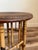 Antique English Tortoiseshell Bamboo Side Table, Woven Rush Top For Sale - Image 12 of 12