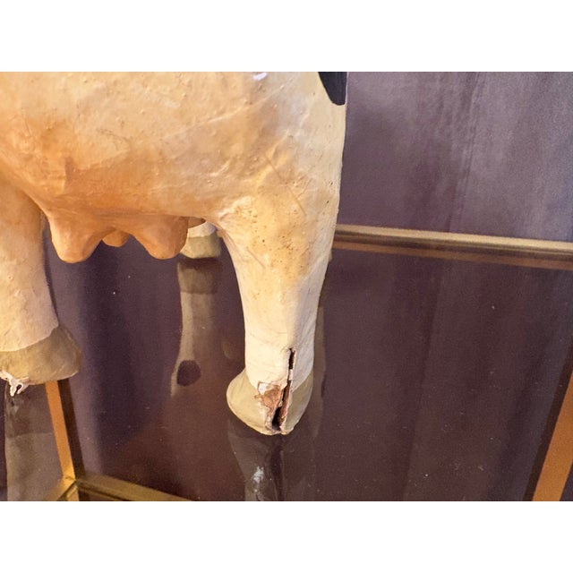 Paper Mache Cow, France, 1970s For Sale - Image 9 of 12