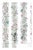 Mahjong Floral Stripe Grasscloth Wallpaper by House Party | Bam Blue | 8 Yards For Sale