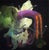 Rat Flower by Mike Brown | Oil on Artefex ACM panel Abstract flower with vibrant colors and shapes For Sale