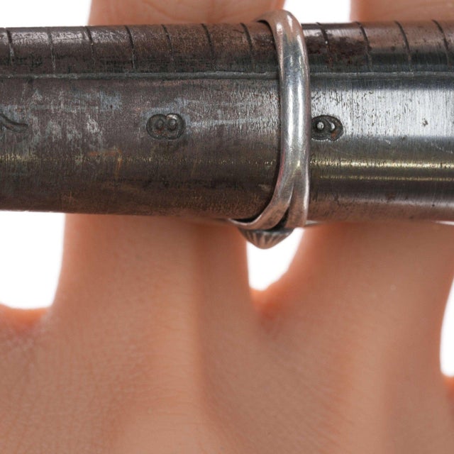 sz9 30's-40's Navajo silver and turquoise ring For Sale In Austin - Image 6 of 6