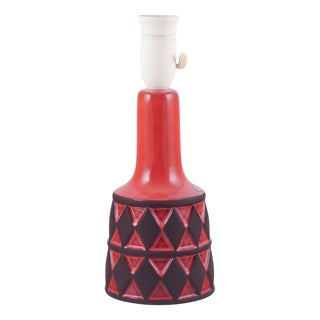 Table Lamp in Glazed Stoneware from Frank Keramik, Denmark, 1970s For Sale