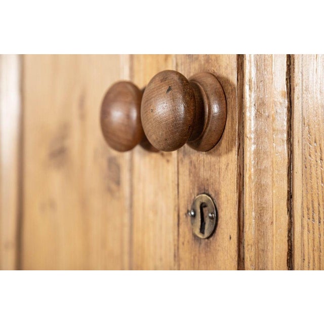 Monumental 19th Century English Pine Housekeepers Cupboard, 1880s For Sale - Image 12 of 16