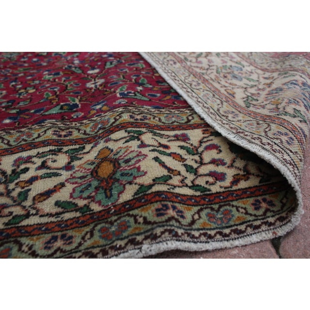 1970s Turkish Red High Quality Area Rug For Sale - Image 11 of 13